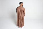 Load image into Gallery viewer, Long Sleeve Thobe - Sahara Brown
