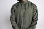 Load image into Gallery viewer, Long Sleeve Thobe - Olive Green
