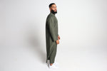 Load image into Gallery viewer, Long Sleeve Thobe - Olive Green
