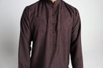 Load image into Gallery viewer, Long Sleeve Thobe - Midnight Purple
